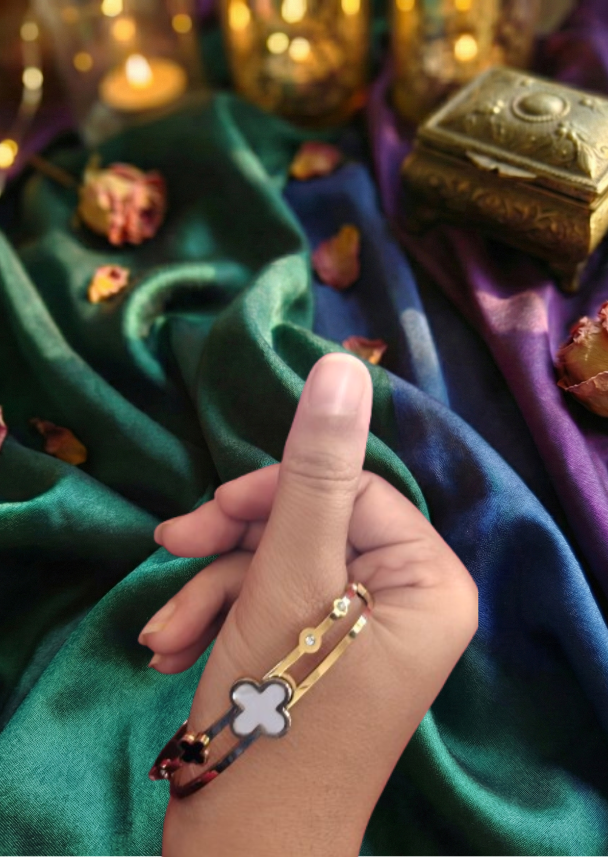 Twin Clover Bracelet - Image 2