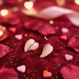 The Blushing Heart Studs