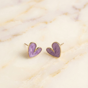 The Lavender Love Studs
